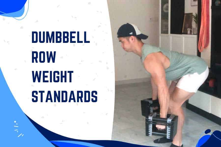 Dumbbell row weight standards.