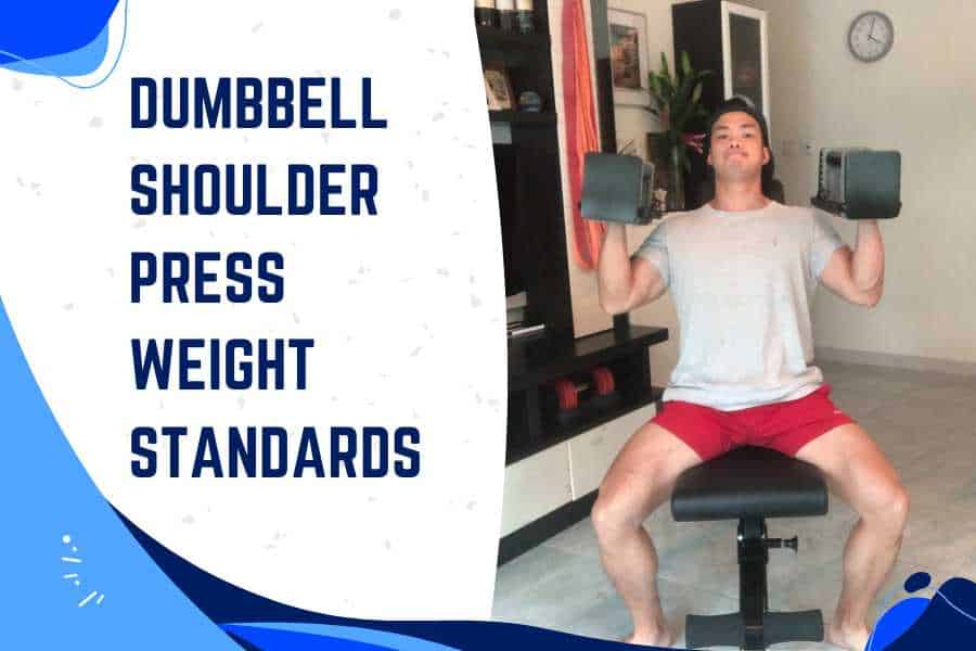 Dumbbell shoulder press weight standards.