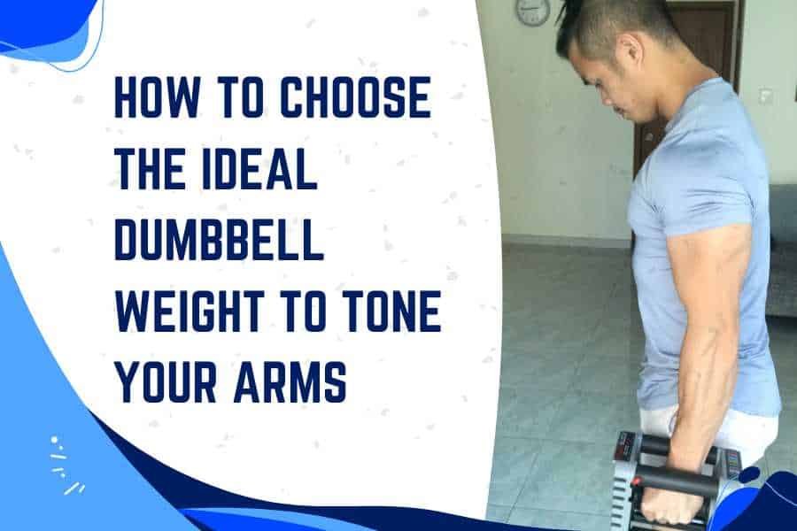 Dumbbell weight to tone arms.