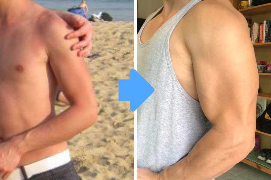 I was a skinny guy who grew my biceps by over 3 inches.