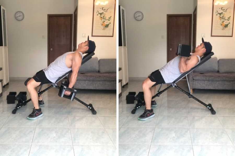 How to do the incline dumbbell curl.