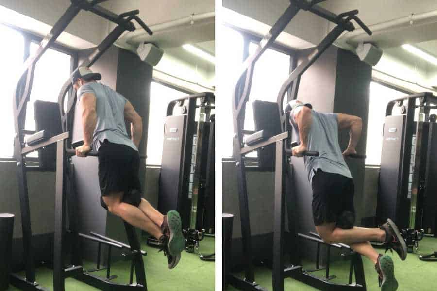 How to do weighted chest dips.