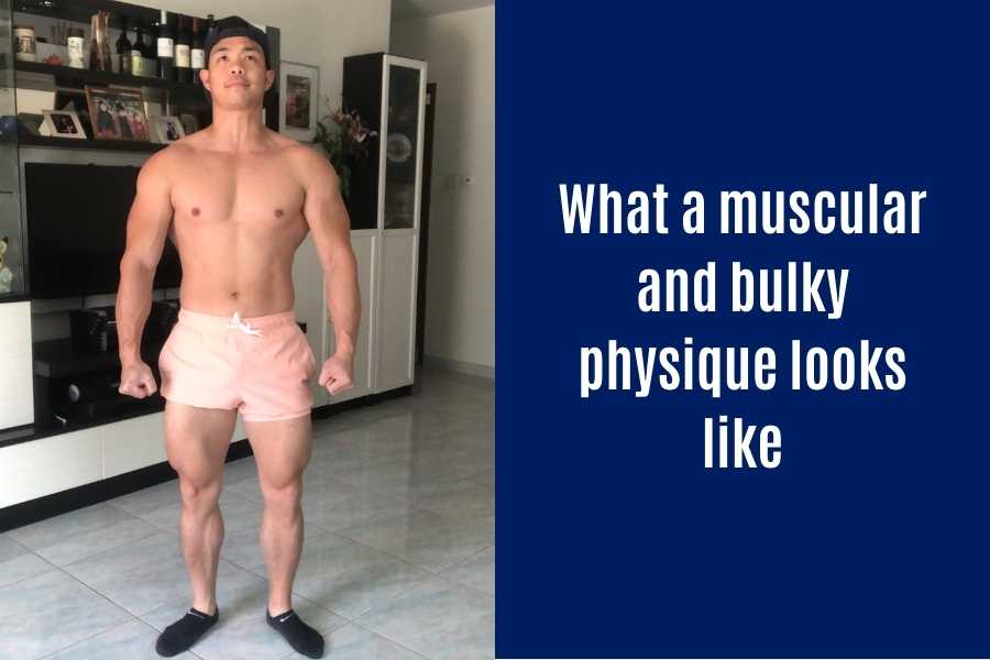 What a bulky muscular physique looks like.