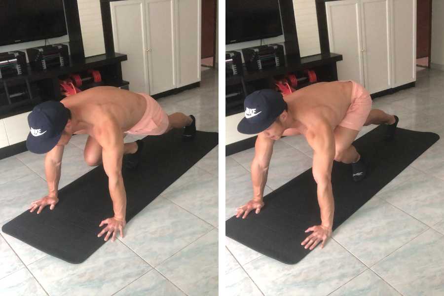 How to do mountain climbers to work the lower abs.
