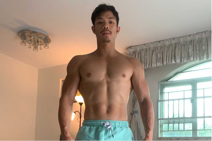 Muscle gain results after training my abs as a skinny guy.