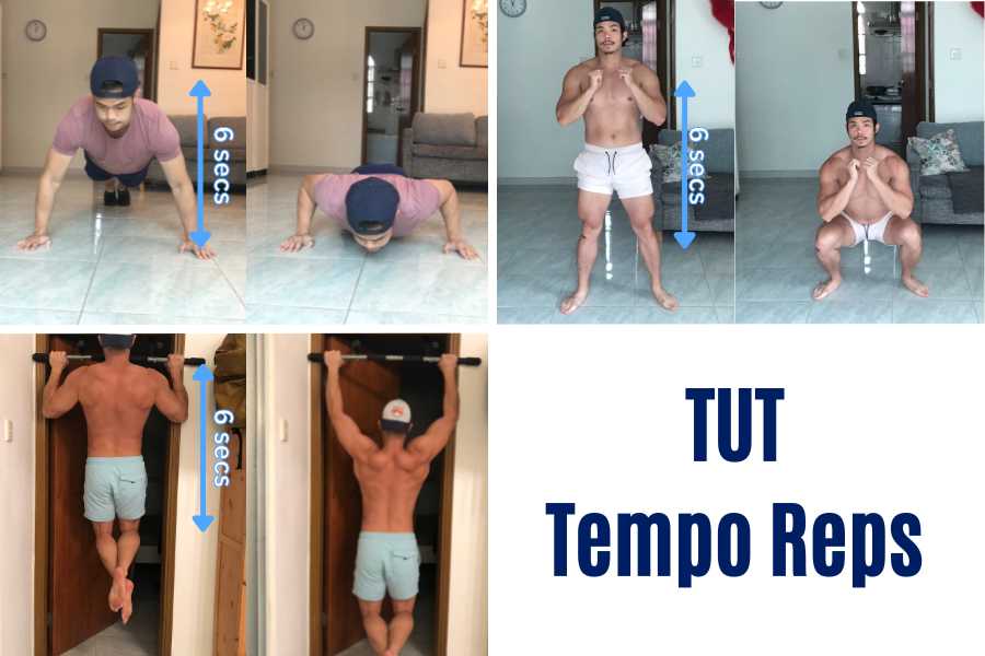 How to do tut tempo reps to make bodyweight exercises harder.